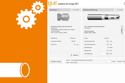Konfigurator für Schlauchleitungen